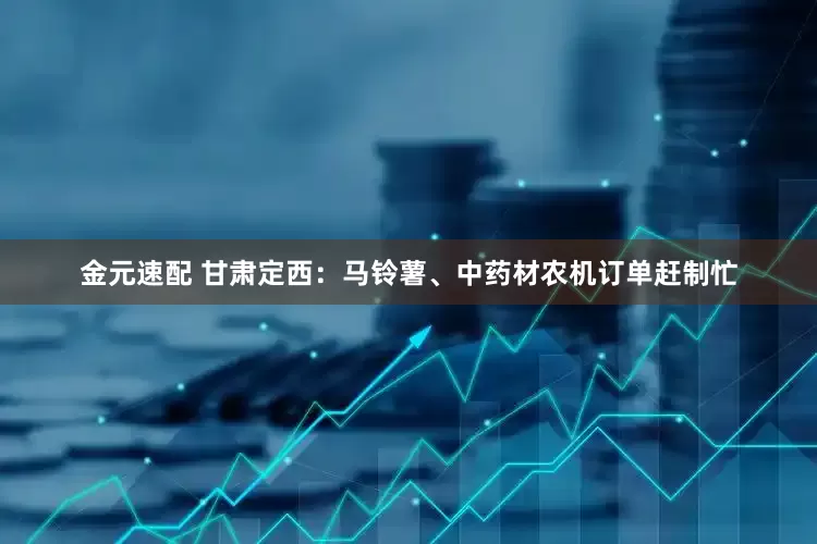 金元速配 甘肃定西：马铃薯、中药材农机订单赶制忙