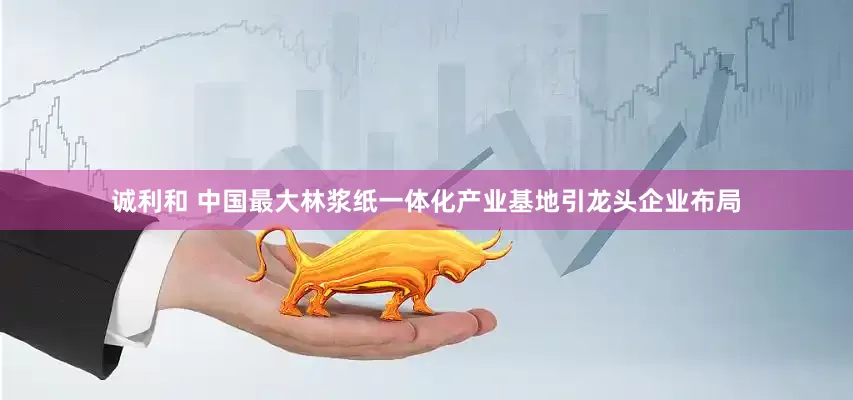 诚利和 中国最大林浆纸一体化产业基地引龙头企业布局